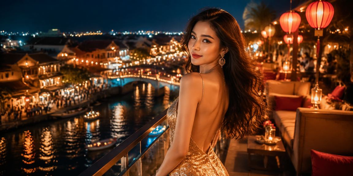 Chợ đêm Hội An lung linh ánh đèn bên cạnh khu giải trí casino